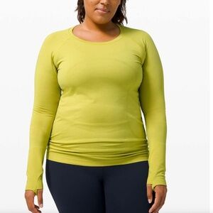 Lululemon Swiftly Tech Long Sleeve 2.0, Yellow Pear